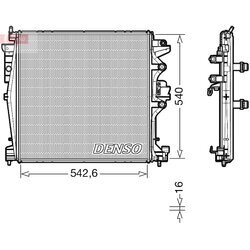 Chladič motora DENSO DRM01004