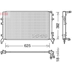 Chladič motora DENSO DRM02016