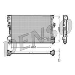 Chladič motora DENSO DRM07050