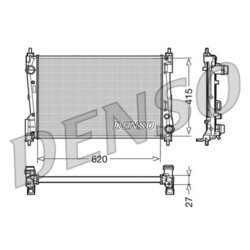 Chladič motora DENSO DRM09110