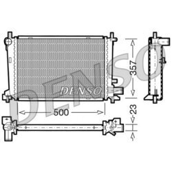 Chladič motora DENSO DRM10038