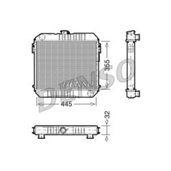 Chladič motora DENSO DRM20001