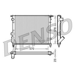 Chladič motora DENSO DRM23013