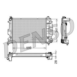 Chladič motora DENSO DRM25011