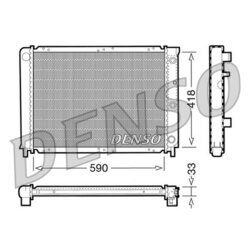 Chladič motora DENSO DRM33032