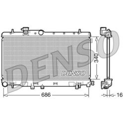 Chladič motora DENSO DRM36006