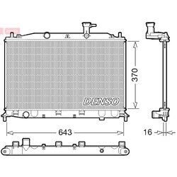 Chladič motora DENSO DRM41026