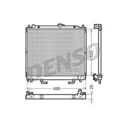 Chladič motora DENSO DRM45015