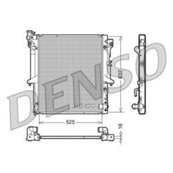 Chladič motora DENSO DRM45018