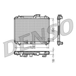 Chladič motora DENSO DRM47002