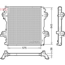 Chladič motora DENSO DRM50140