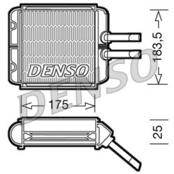 Výmenník tepla vnútorného kúrenia DENSO DRR08001