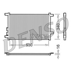 Kondenzátor klimatizácie DENSO DCN01011