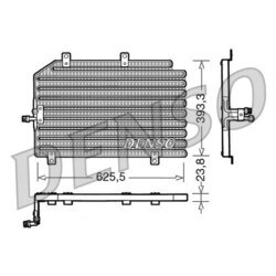 Kondenzátor klimatizácie DENSO DCN01022