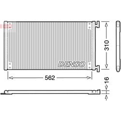 Kondenzátor klimatizácie DENSO DCN09040