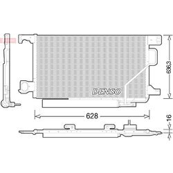 Kondenzátor klimatizácie DENSO DCN17023