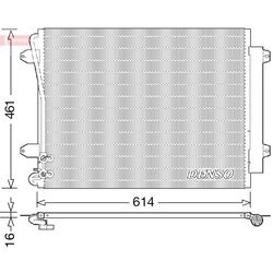 Kondenzátor klimatizácie DENSO DCN32011