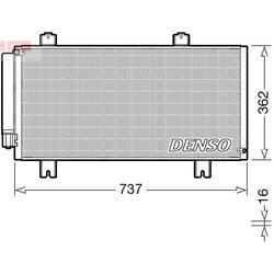Kondenzátor klimatizácie DENSO DCN40029