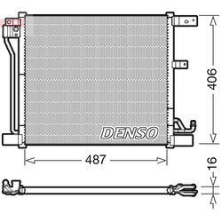 Kondenzátor klimatizácie DENSO DCN46018