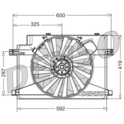 Ventilátor chladenia motora DENSO DER01006