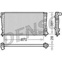 Chladič motora DENSO DRM07020