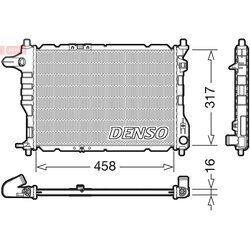 Chladič motora DENSO DRM08005