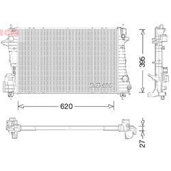 Chladič motora DENSO DRM15009