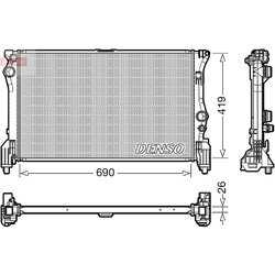 Chladič motora DENSO DRM17112