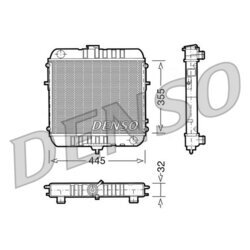 Chladič motora DENSO DRM20072