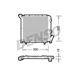 Chladič motora DENSO DRM23029