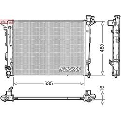 Chladič motora DENSO DRM41005