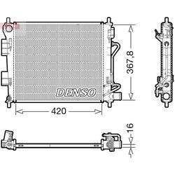 Chladič motora DENSO DRM41018