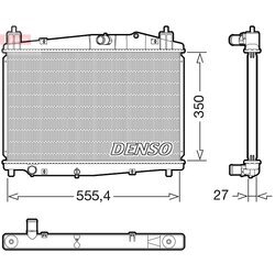 Chladič motora DENSO DRM44046