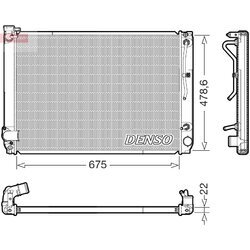 Chladič motora DENSO DRM51016