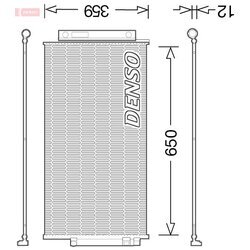 Kondenzátor klimatizácie DENSO DCN09047