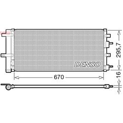 Kondenzátor klimatizácie DENSO DCN10053