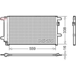 Kondenzátor klimatizácie DENSO DCN12007