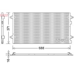 Kondenzátor klimatizácie DENSO DCN13004