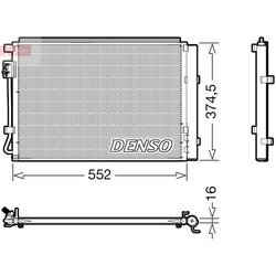 Kondenzátor klimatizácie DENSO DCN41017