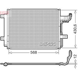 Kondenzátor klimatizácie DENSO DCN44019