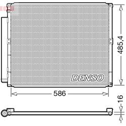 Kondenzátor klimatizácie DENSO DCN50113