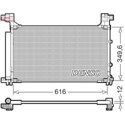 Kondenzátor klimatizácie DENSO DCN50132