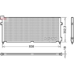 Kondenzátor klimatizácie DENSO DCN99052