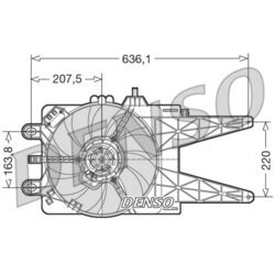 Ventilátor chladenia motora DENSO DER09015