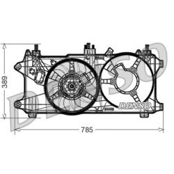 Ventilátor chladenia motora DENSO DER09084