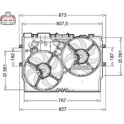 Ventilátor chladenia motora DENSO DER09310