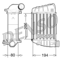 Chladič plniaceho vzduchu DENSO DIT02028