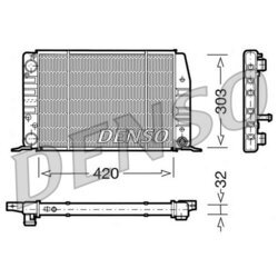 Chladič motora DENSO DRM02012