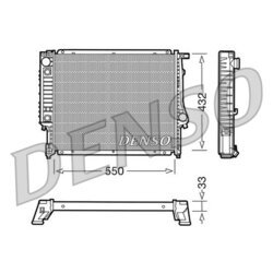 Chladič motora DENSO DRM05020