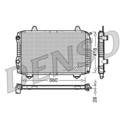 Chladič motora DENSO DRM09071